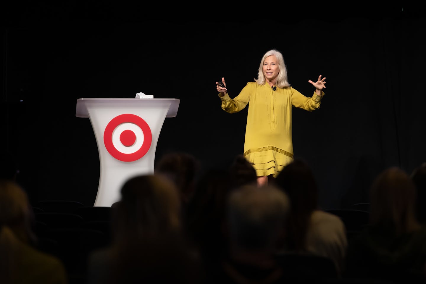 Angie Bastian, co-founder of Angie's Boomchickapop, described her entrepreneurial journey to an audience at an event Thursday, the first day of the Twin Cities Startup Week gathering.