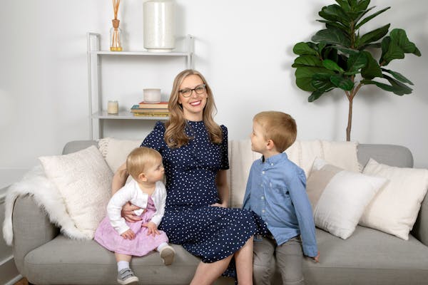 Allison Whalen, with her children, started Parentaly in 2019. “I started working on a business really out of anger and motivation,” Whalen said. �