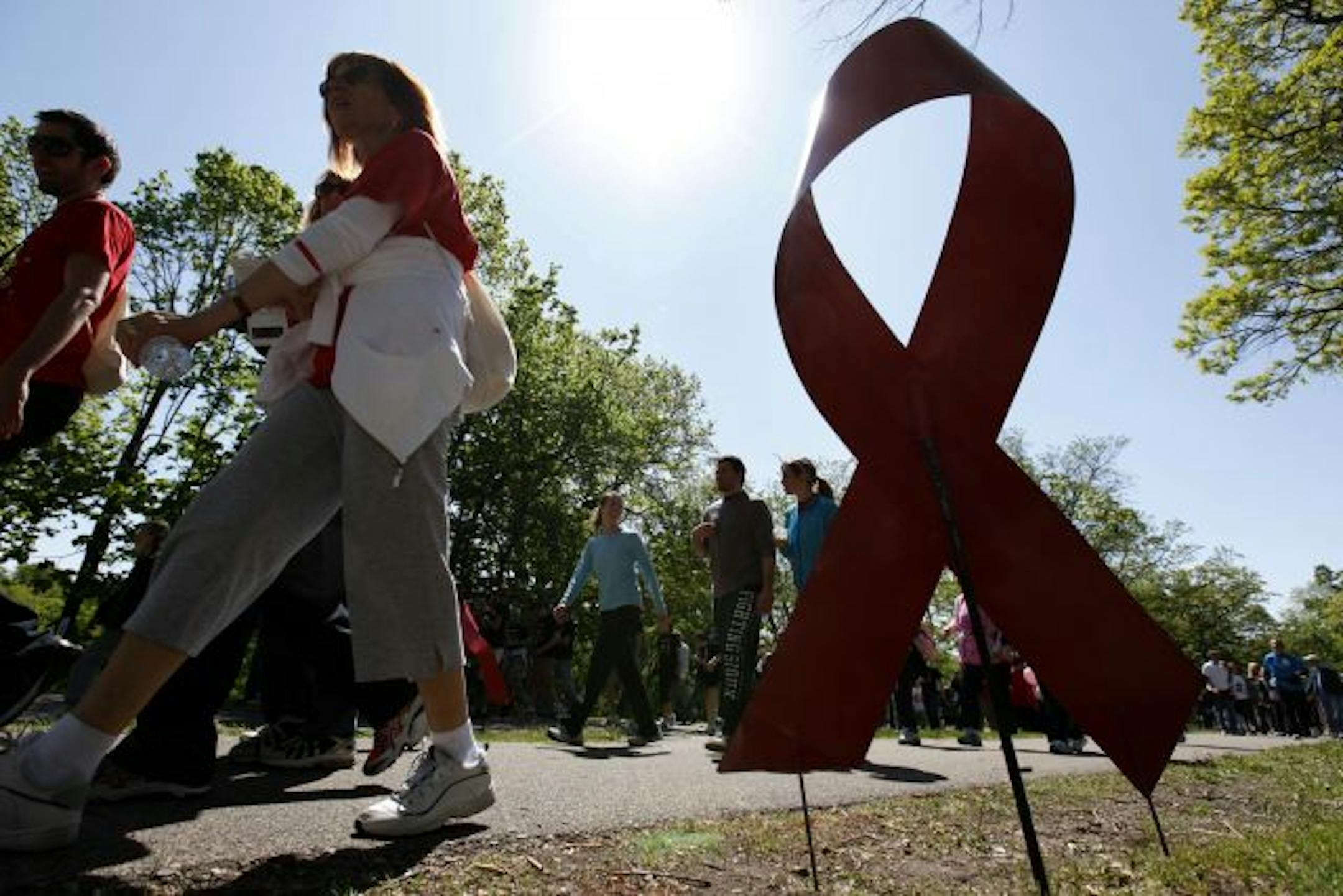 May 2012: Minnesota AIDS Walk at Minnehaha Park in Minneapolis.