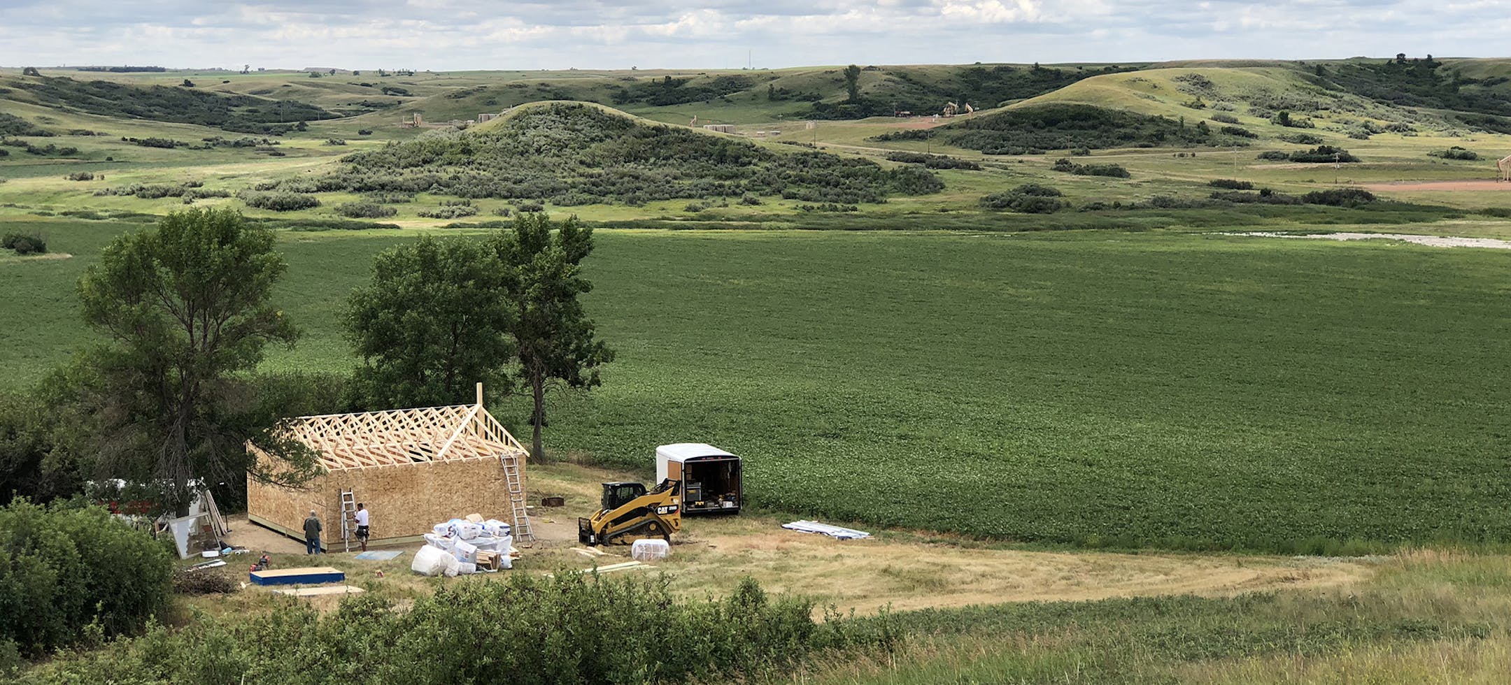 A dream cabin on the North Dakota prairie was built this summer as a joint project of former Minnesota Viking Keith Nord and his friend and hunting partner, Kurt Boerner. Suffering from cancer, Nord might never see the home-away-from-home.