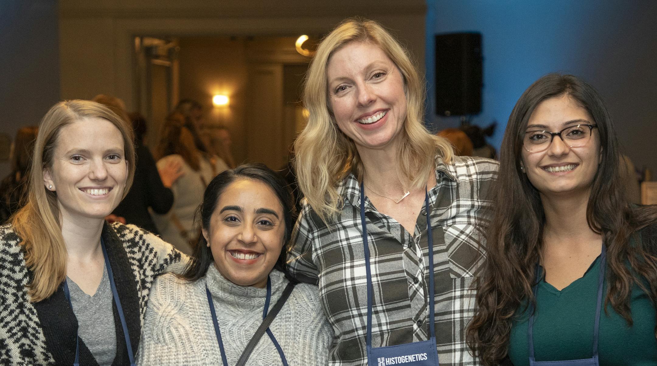 Katie Cormier, Diya Sabnani, Julie Verna, Lina Sobh at the Be the One Conference. [ Special to Star Tribune, photo by Matt Blewett, Matte B Photography, matt@mattebphoto.com, November 9, 2019, Be The Match, Hilton Minneapolis, Minneapolis, Minnesota, SAXO 1009874385 FACE120119 Each confirmed spelling in my book