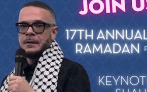 A promo shows Shaun King, who was removed as the keynote speaker for a CAIR MN event.