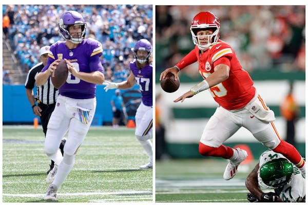 Quarterbacks Kirk Cousins and Patrick Mahomes have only played in the same game once, the 2021 preseason finale at Arrowhead Stadium. If the Vikings s