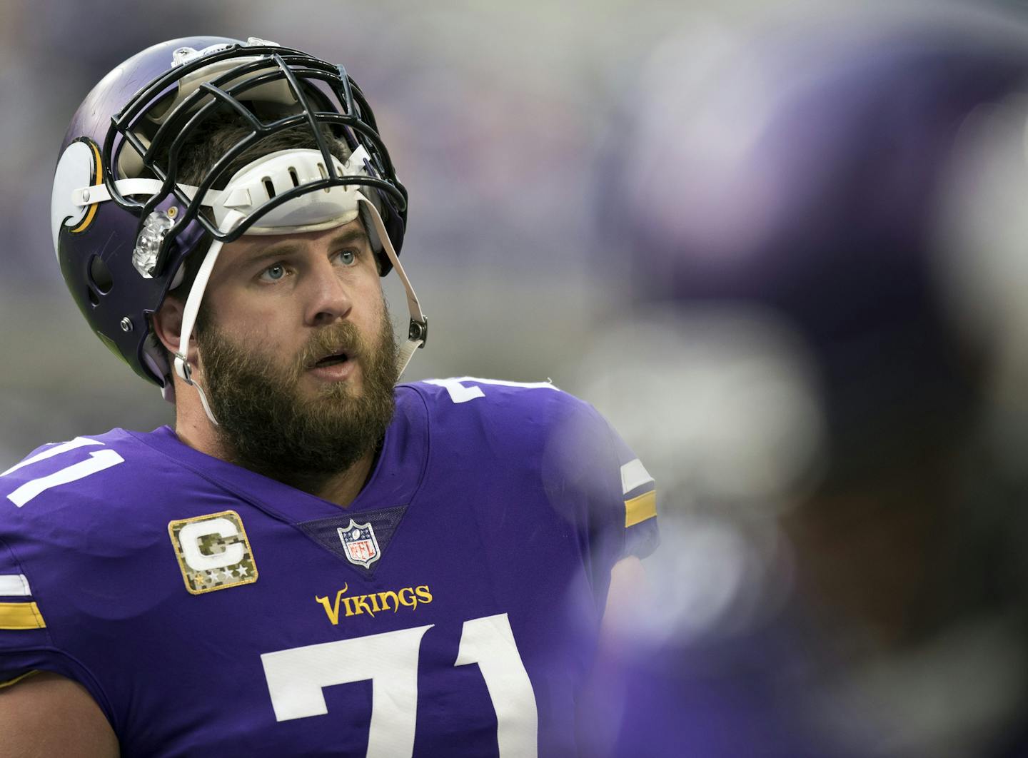 Vikings Tackle Riley Reiff. ] Minnesota Vikings -vs- Los Angeles Rams, U.S. Bank Stadium
BRIAN PETERSON &#xef; brian.peterson@startribune.com
Minneapolis, MN 11/19/2017