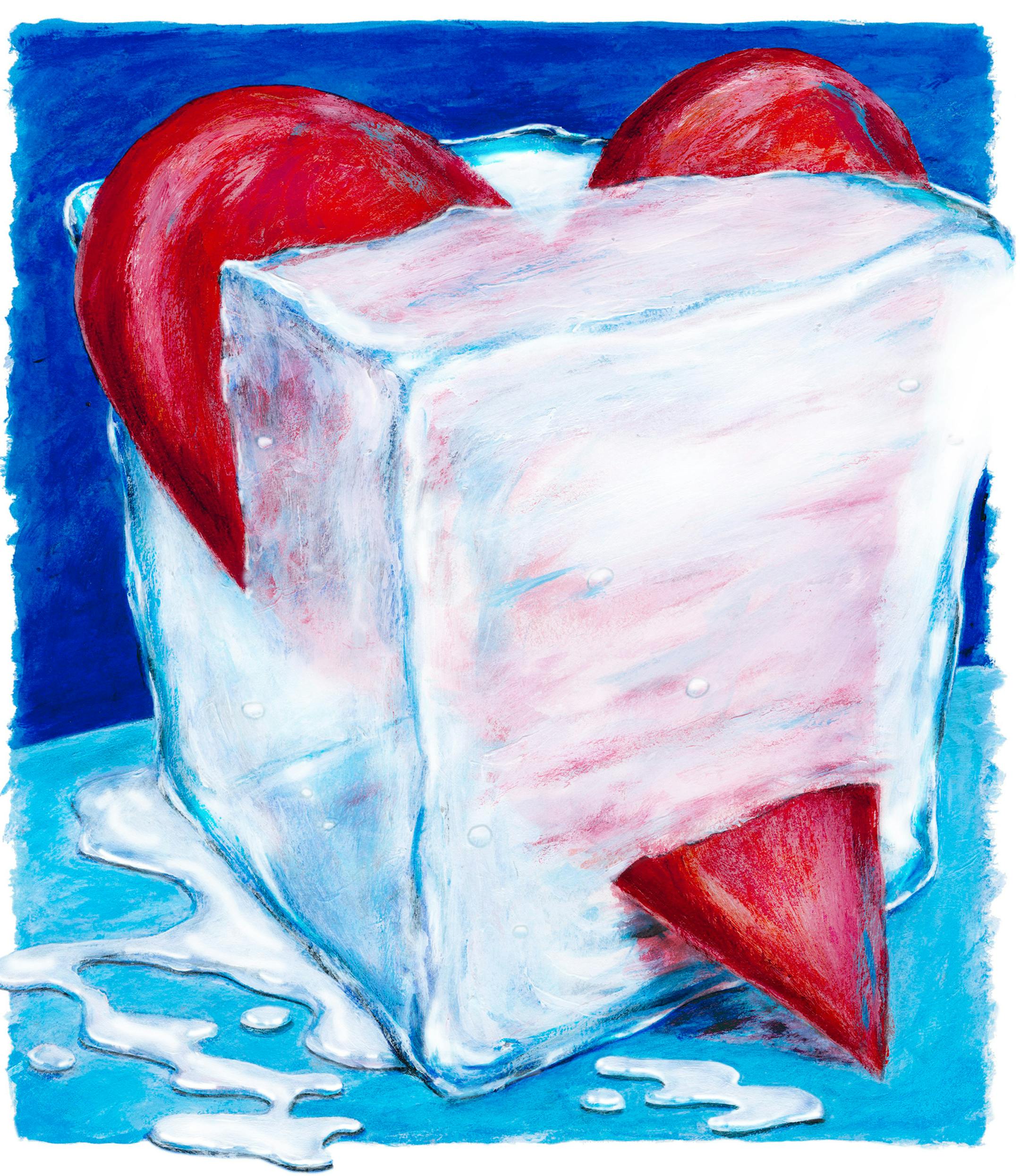 February: A month colored red and chilly blue