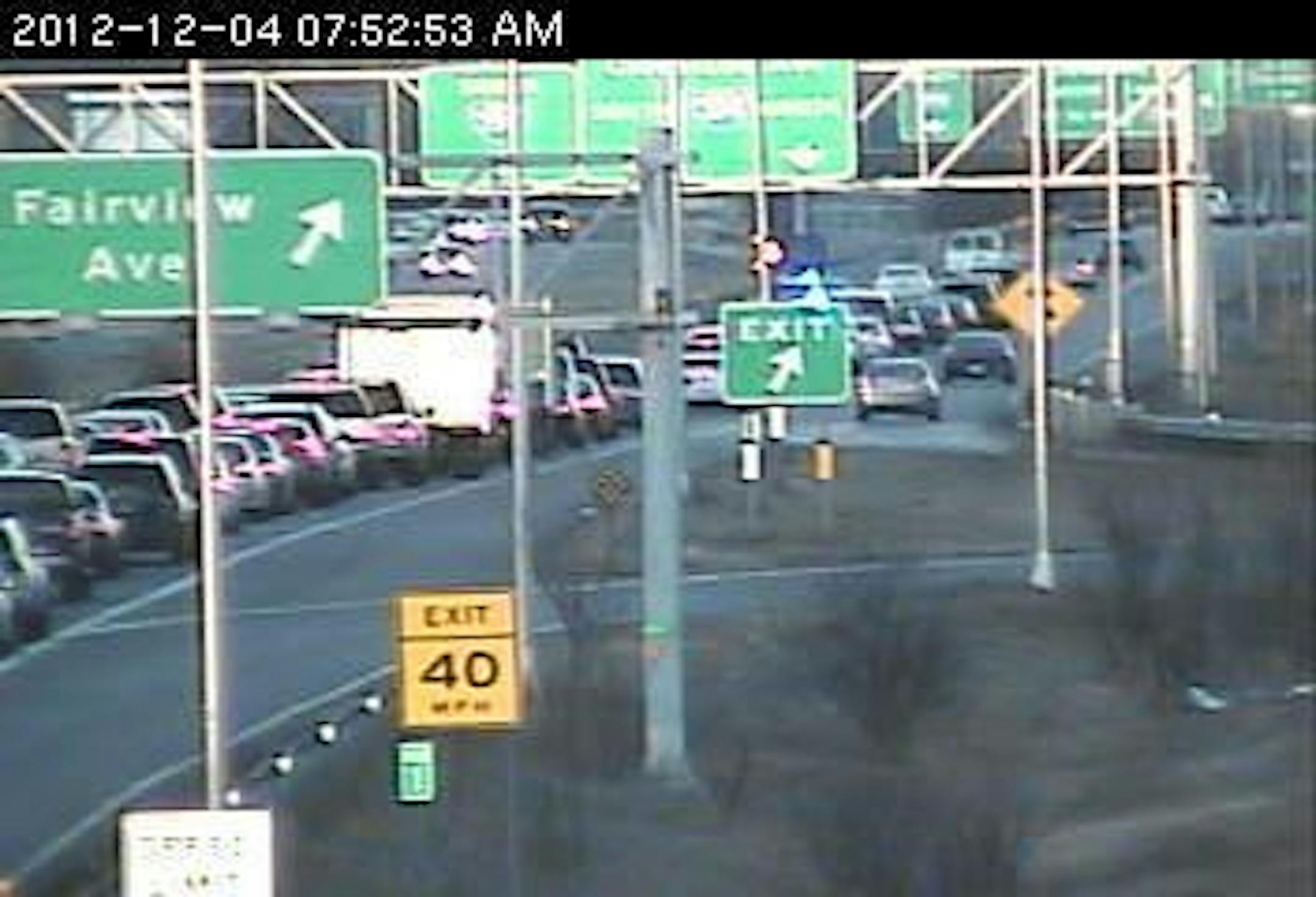 Delays on westbound 36.