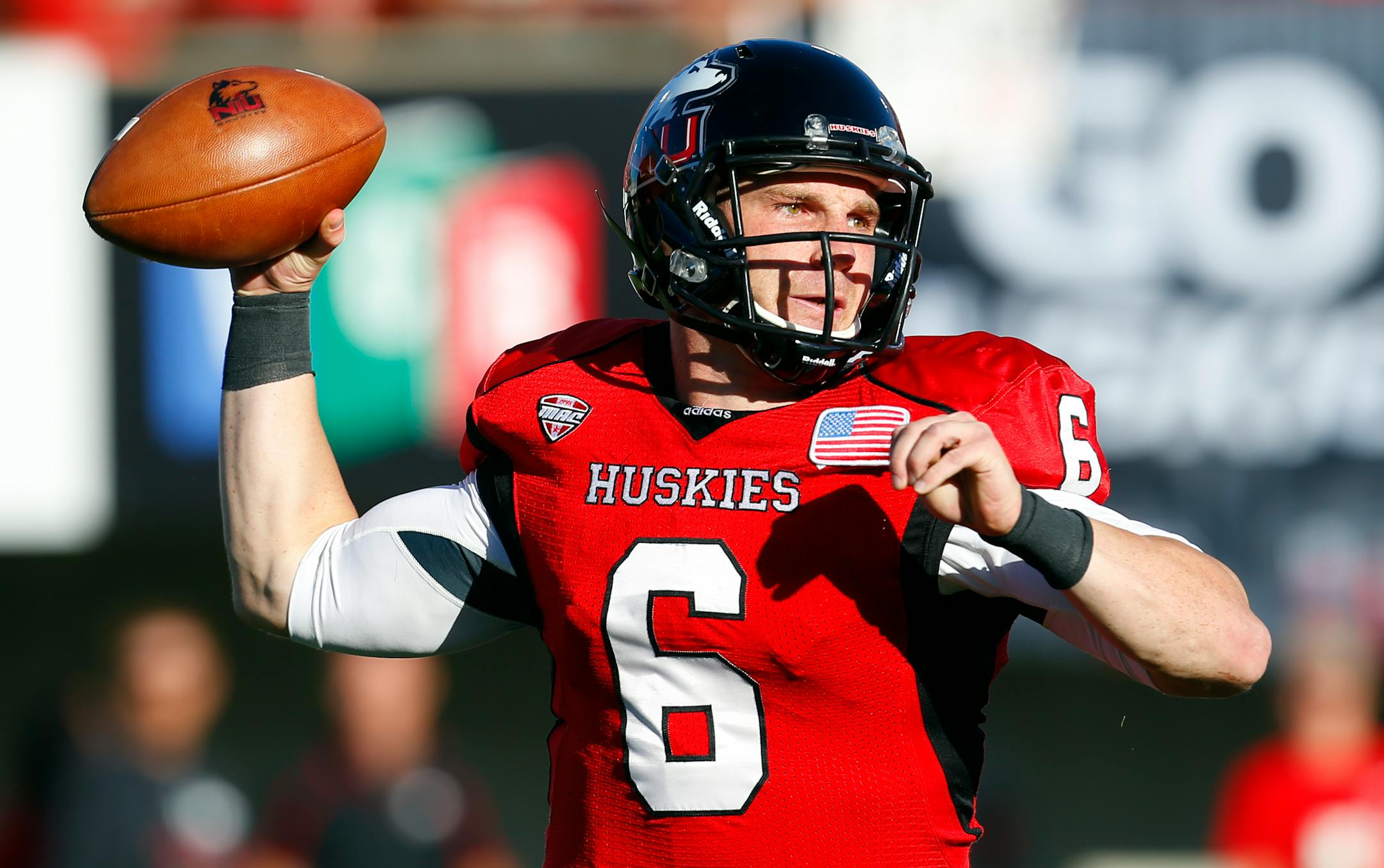 Northern Illinois quarterback Jordan Lynch has rushed for 1,881 yards and 22 touchdowns and passed for 2,676 yards and 23 TDs this season.