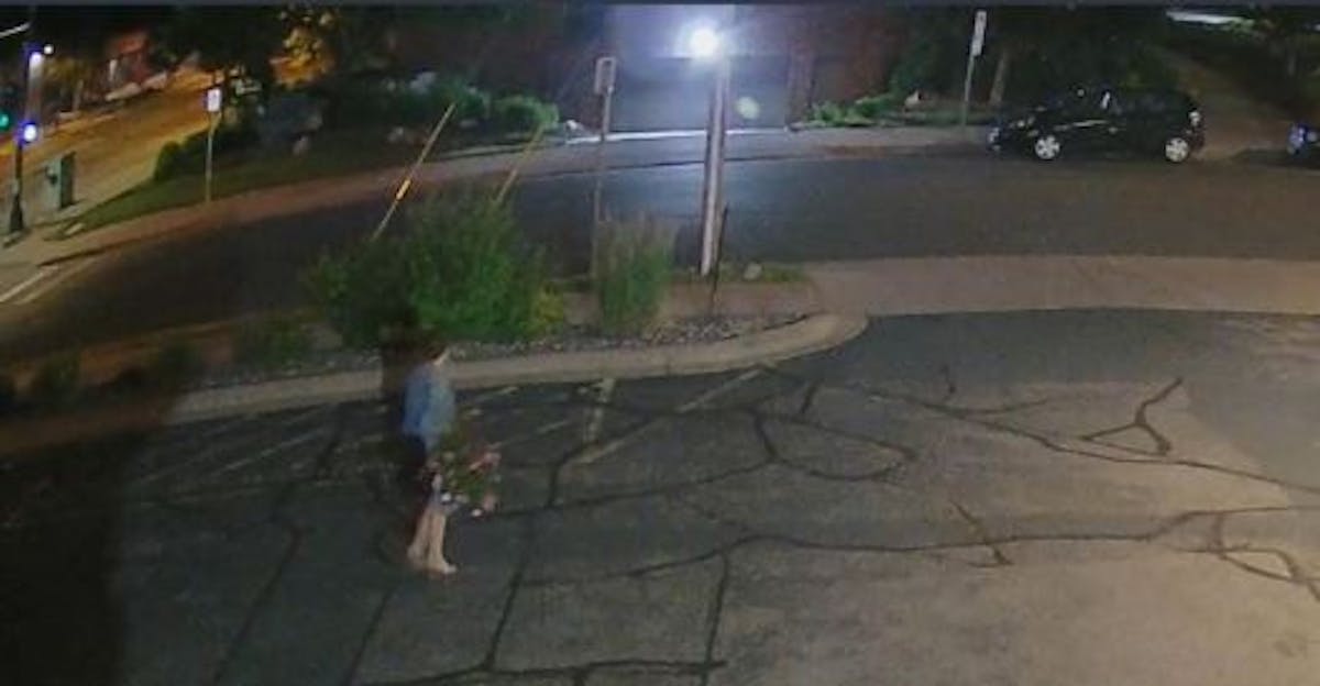 A well-dressed woman seems to have been caught on camera — repeatedly — pilfering planters from outside Minneapolis restaurant El Sazon Cucina. Af