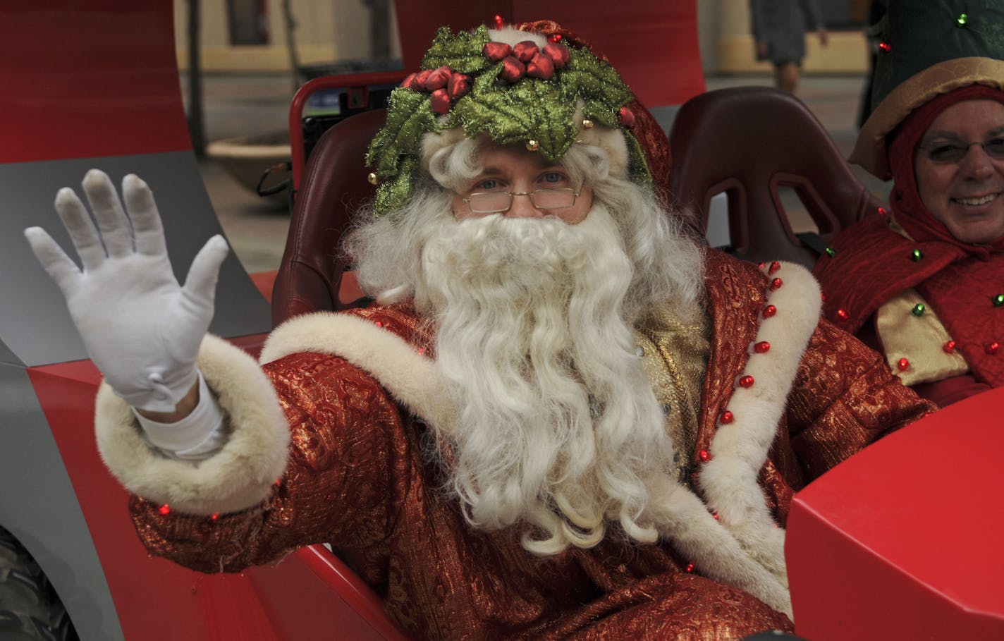 An evangelical street preacher, not pictured, has taken issue with Santa and said he is planning to go to various malls to reveal the truth about him.