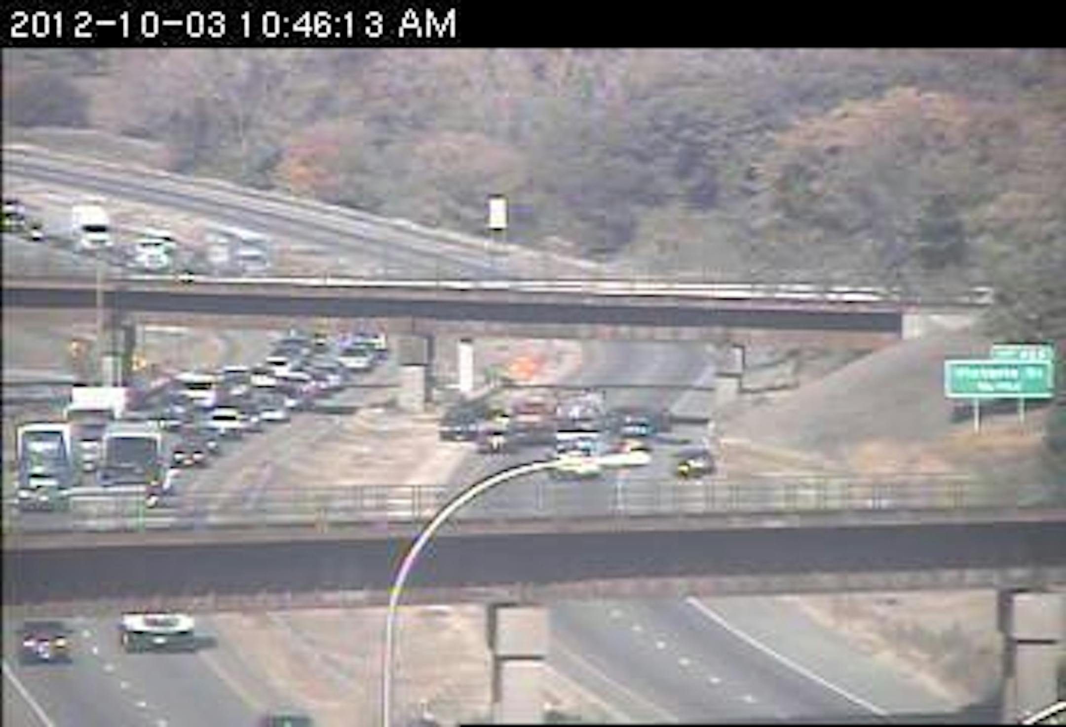 Crash on 694 west near Victoria St.