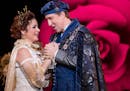Angela Mortellaro as Juliet and Joshua Dennis as Romeo in the Minnesota Opera production of "Romeo and Juliet."