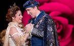 Angela Mortellaro as Juliet and Joshua Dennis as Romeo in the Minnesota Opera production of "Romeo and Juliet."