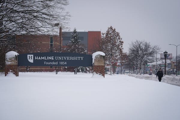 The Hamline University campus, pictured earlier this month.