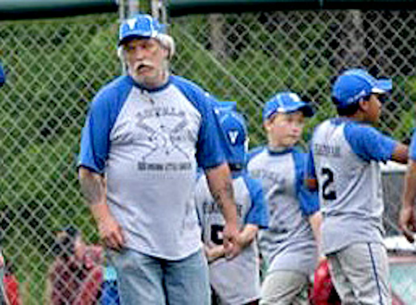 Jay Mott, 51, of Virginia, Minn., was struck by lightning at a Little League Baseball game Sunday on the Iron Range. This photo, provided by Justin Simon, is from a different game.