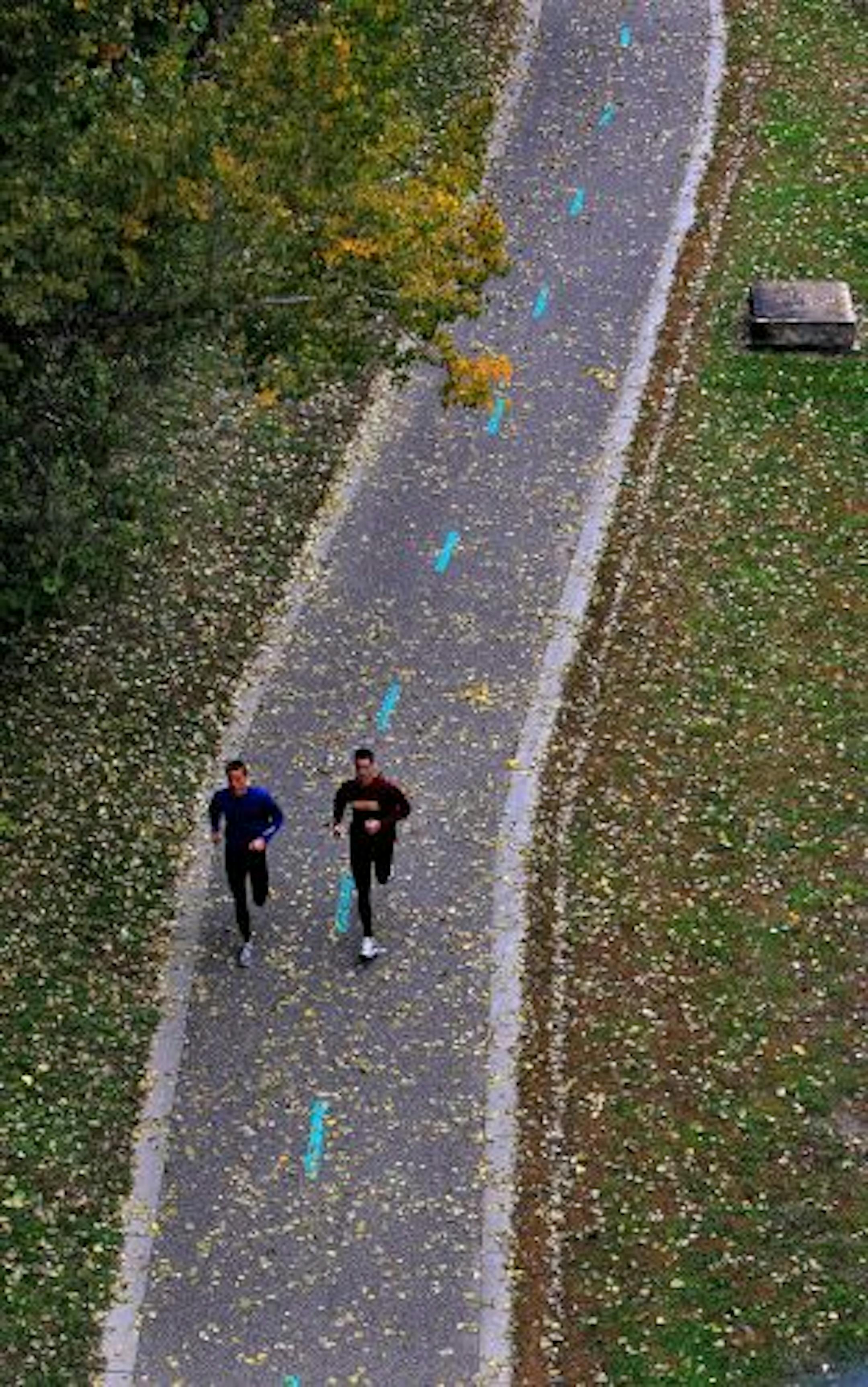Fallen leaves littered the path along West River Parkway in Minneapolis as joggers enjoyed the autumn air. Park advocates are hoping for exciting new projects along the Mississippi River that go beyond parks and parkways.