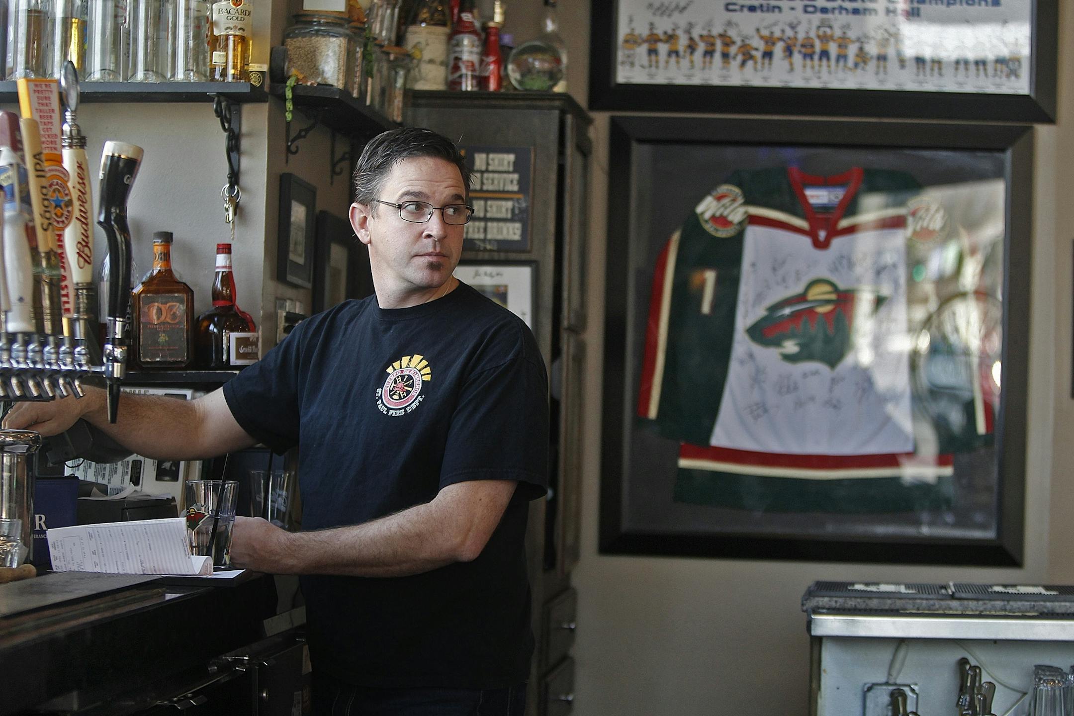 Kevin Geisen, co-owner of the Eagle Street Grille.