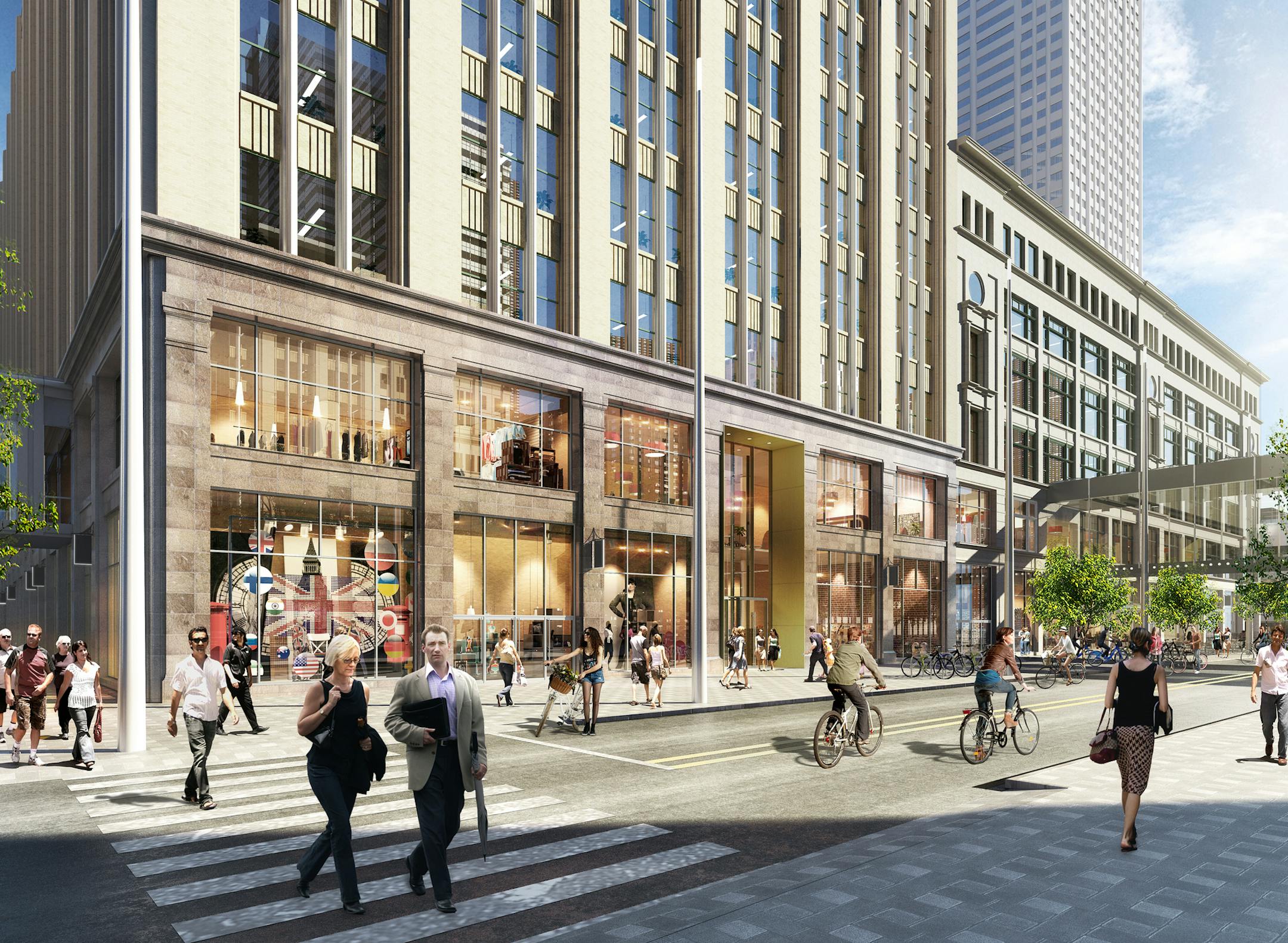 Rendering for the makeover of the Macy&#x2019;s Dayton&#x2019;s building downtown Minneapolis. ] Credit: Gensler handout rendering ORG XMIT: MIN1710191438233607