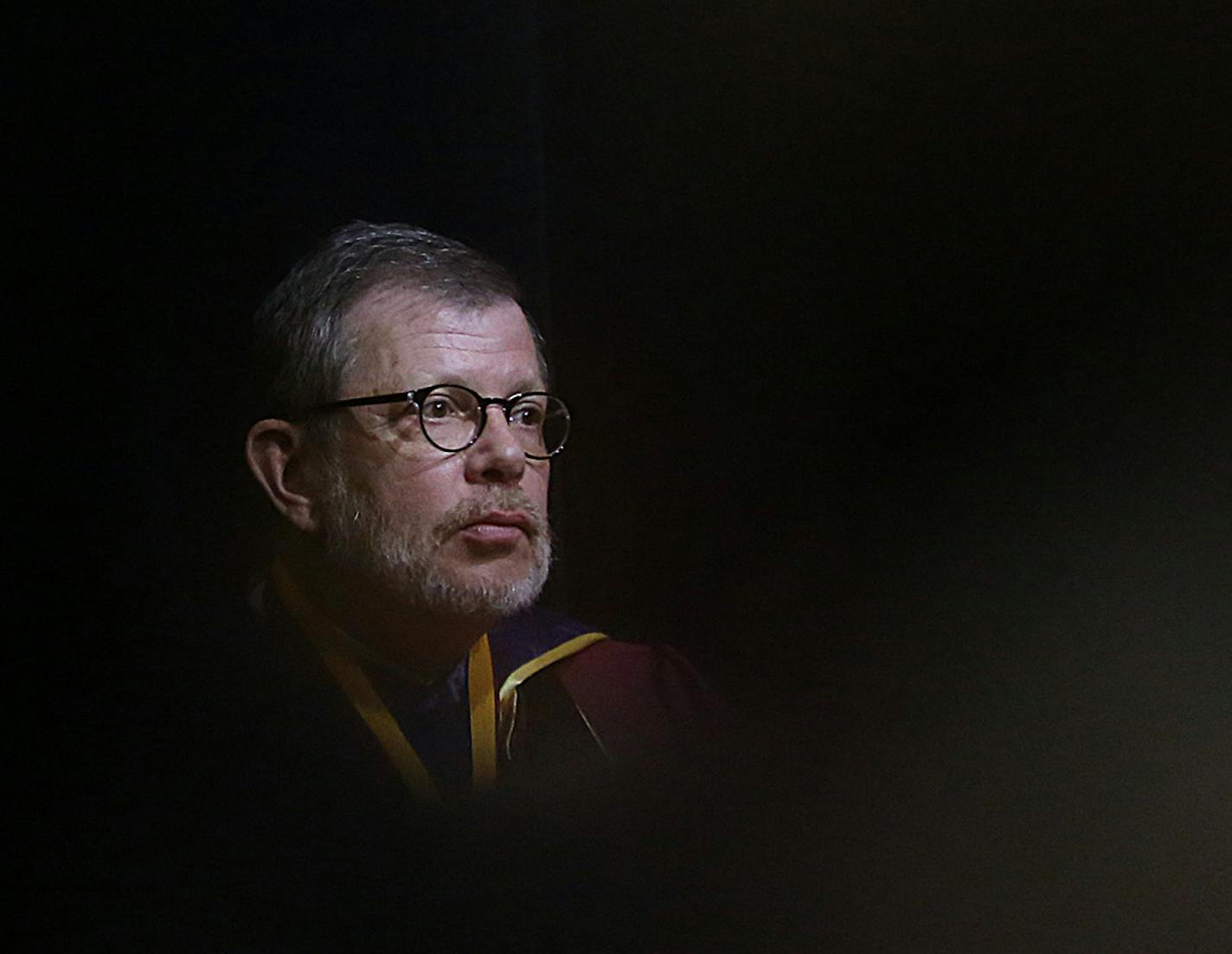 University of Minnesota President Eric Kaler.] JIM GEHRZ &#xef; james.gehrz@startribune.com / Minneapolis, MN / September 3, 2015 / 9:30 AM &#xf1; BACKGROUND INFORMATION: Since Norwood Teague's spectacular flameout at the U, critics have unleashed a torrent of abuse at the man who hired him: President Eric Kaler. After what his supporters call four "stellar" years as head of the U, Kaler is starting his fifth year in the eye of a storm, with people questioning everything from his judgment to his