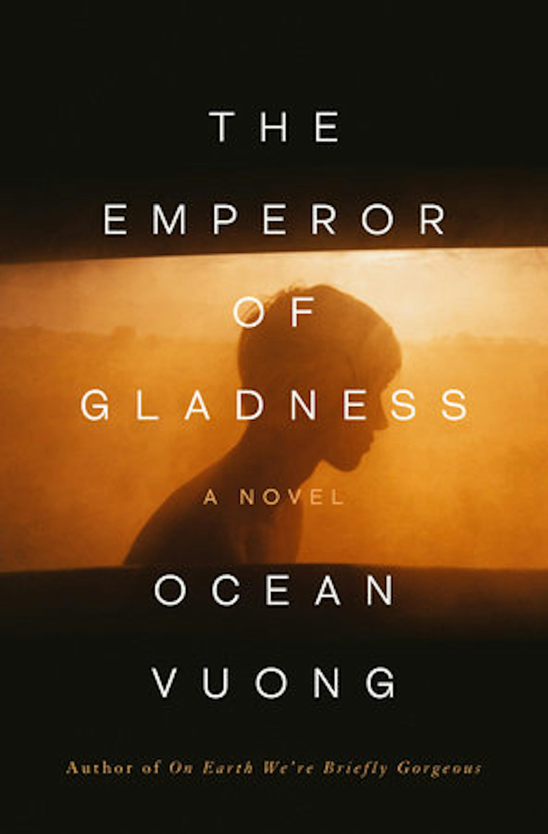 cover of The Emperor of Gladness is a silhouette of a young man