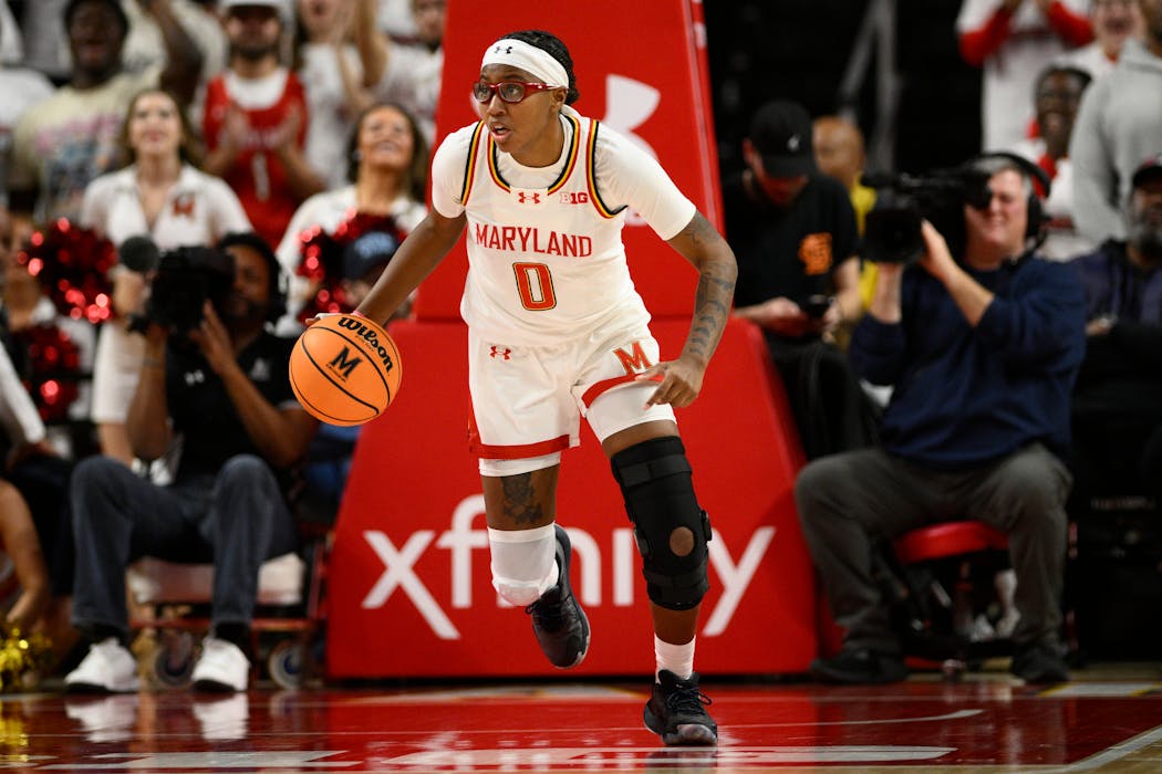 Maryland guard Shyanne Sellers leads the team scoring, assists and blocks, a bright spot for Terrapins in an up-and-down season.