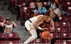 Gophers guard Jasmine Powell (4), who is averaging 13.3 points per game, said the offense needs to produce more touches in the paint to be successful.