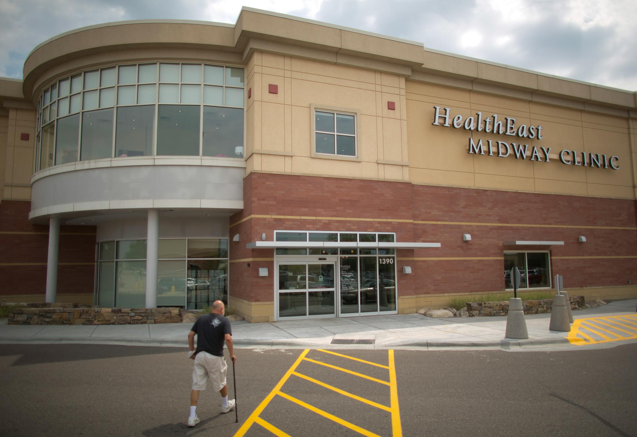 The exterior of the HealthEast Midway Clinic in St. Paul in July 2012.
