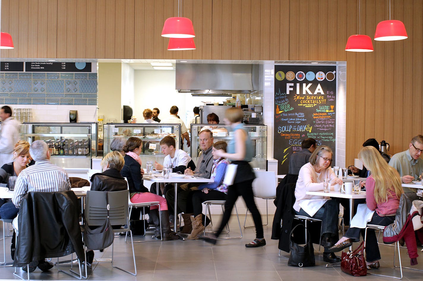 Guests dine at FIKA in the Nelson Cultural Center at the American Swedish Institute in Minneapolis March 29, 2013. (Courtney Perry/Special to the Star Tribune)