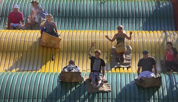 The Giant Slide is a staple at the State Fair, just as the State Fair is a staple of summer's end in Minnesota. The fair, which opened Thursday, runs 