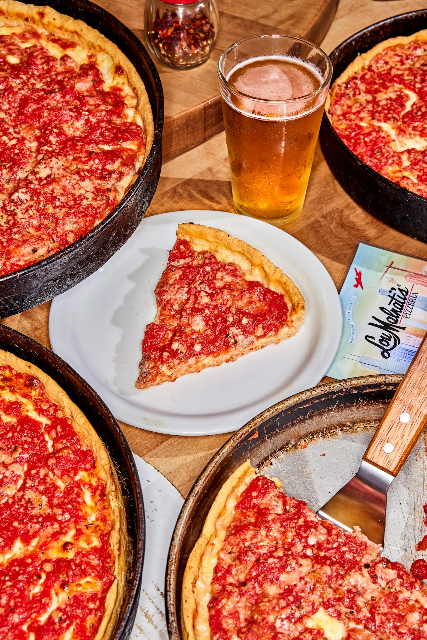 Sausage deep dish at Lou Malnati's in Lincolnwood, Ill. MUST CREDIT: Photo for The Washington Post by Jason Little