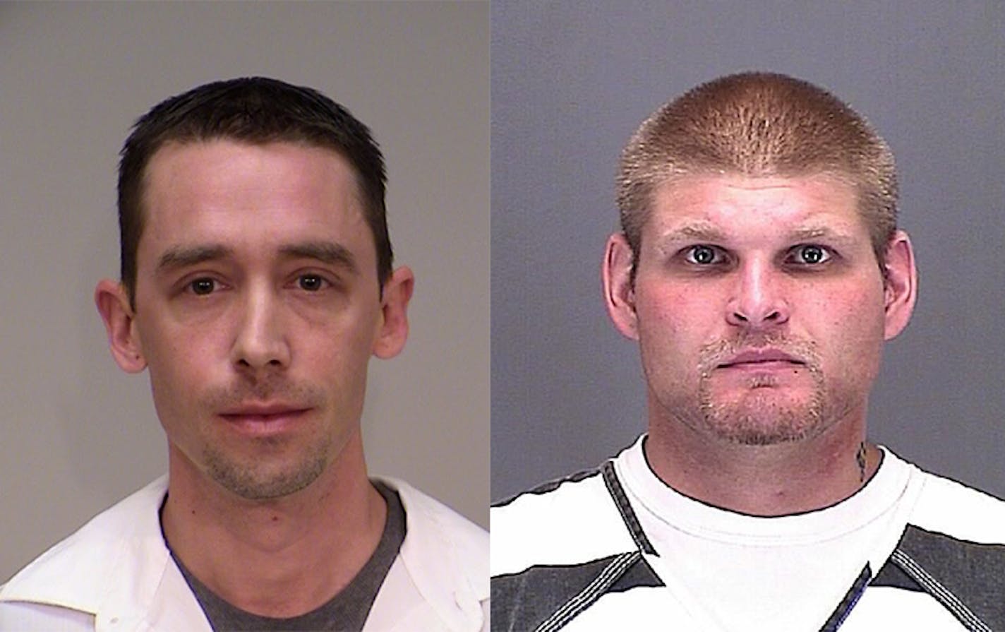 Michael Weigel, 39, left, and William Eldridge, 27, right, both were sentenced under Minnesota's revenge porn statute.