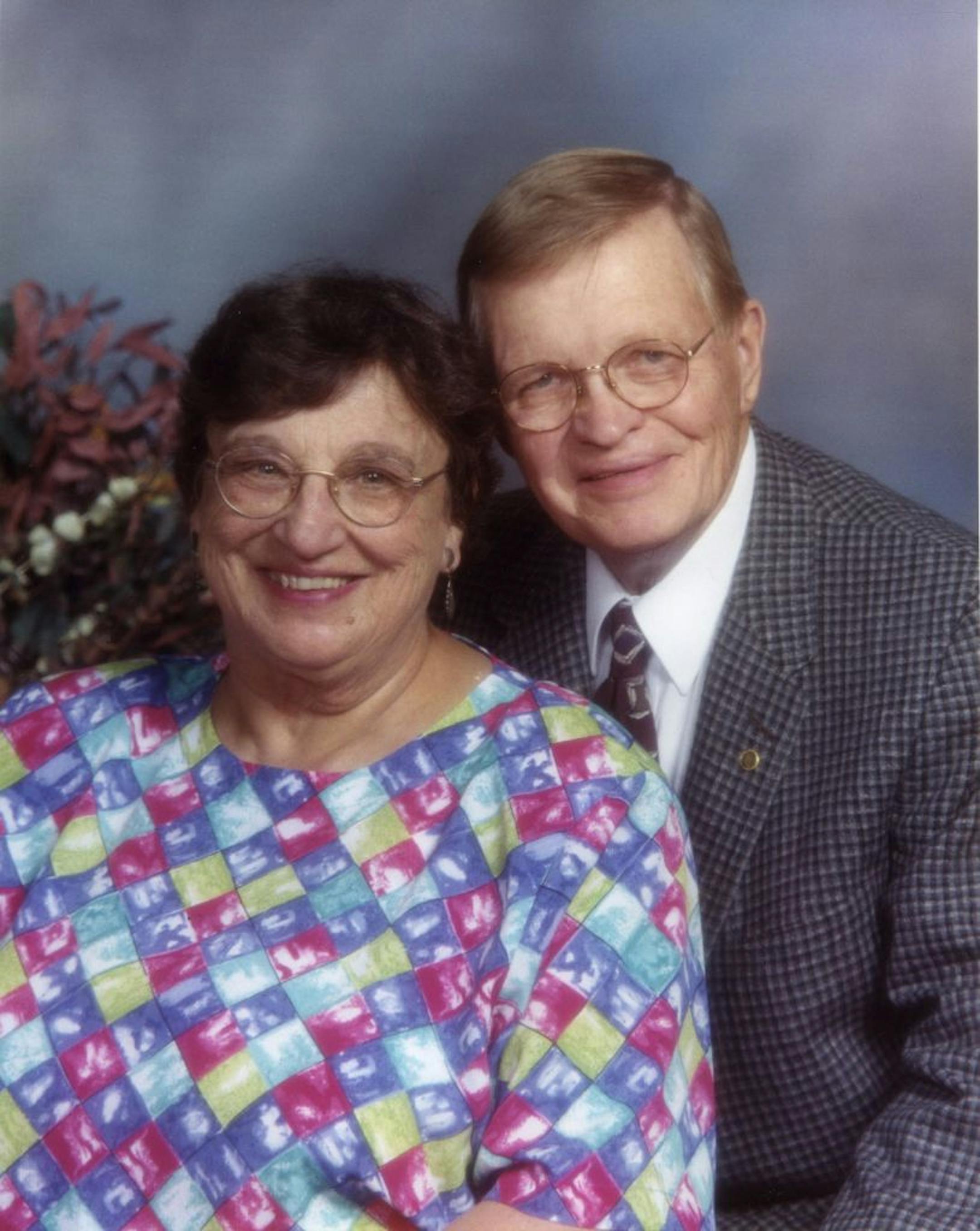 Don Olson with his wife, Bernice.