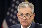 Federal Reserve Chairman Jerome Powell speaks during a news conference following a two-day Federal Open Market Committee meeting in Washington, Wednes