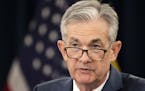 Federal Reserve Chairman Jerome Powell speaks during a news conference following a two-day Federal Open Market Committee meeting in Washington, Wednes