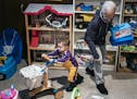 Ceola McClure-Lazo helped her grandson Vail check out some toys he might take home. ] The Minneapolis Toy Library is open three times a week every OTH