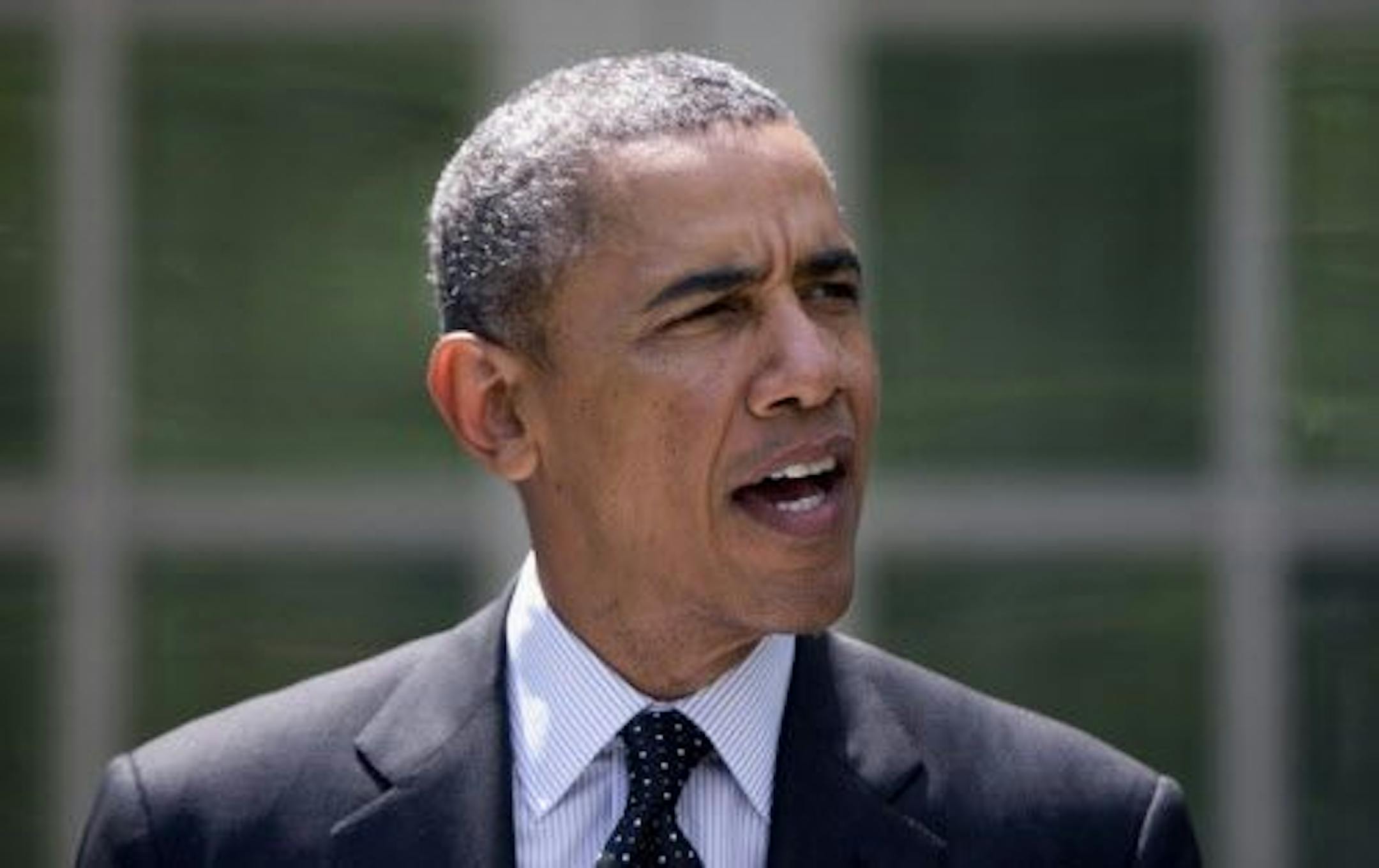 President Barack Obama speaks in the Rose Garden of the White House on May 27, 2014.