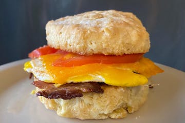 Biscuit sandwich at Butter Bakery Cafe