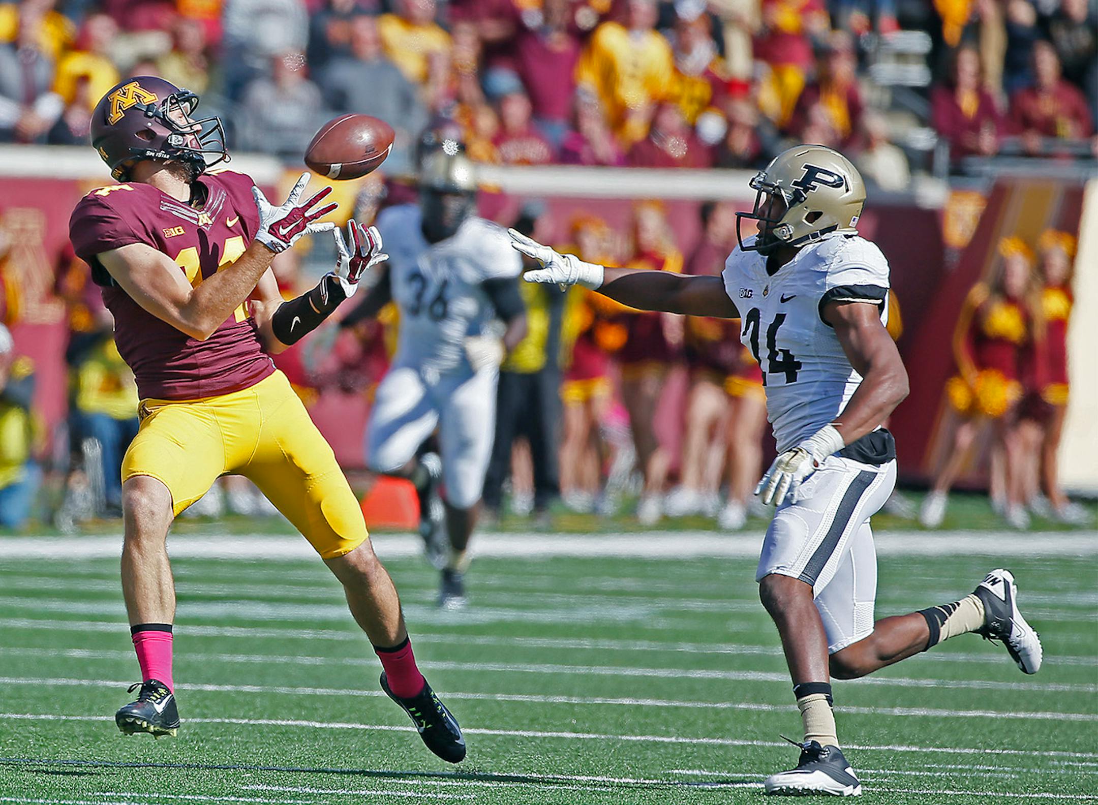 Gophers' wide receiver Isaac Fruechte (14)
