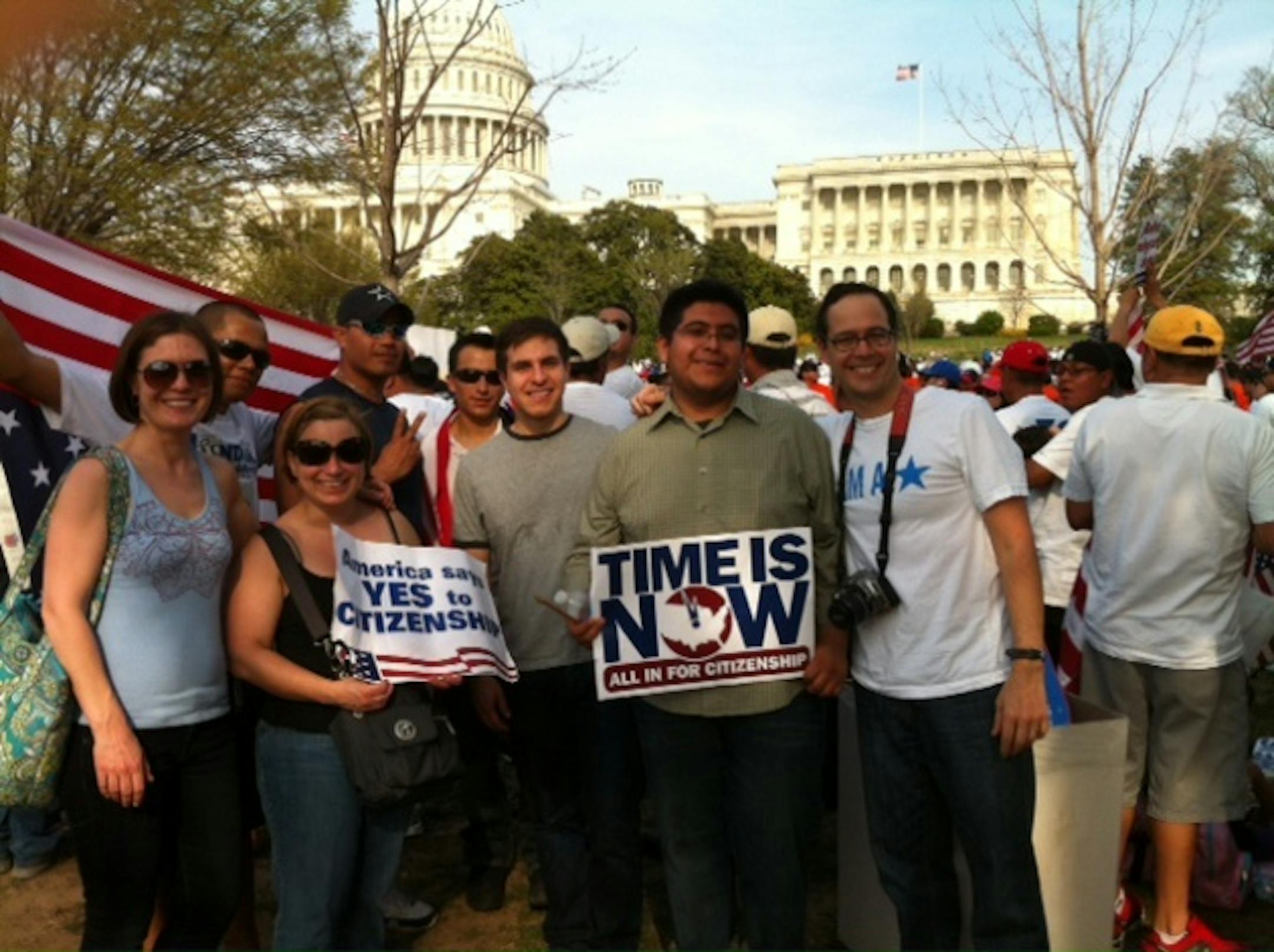 (From left) Sarah Peterson Stensrud, Michele Garnett McKenzie, Juventino Meza, Uriel Rosales, John Keller