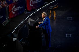 Former President Donald Trump delivers remarks during a Turning Point Action event at Dream City Church in Phoenix, on Thursday, June 6, 2024. Timothy