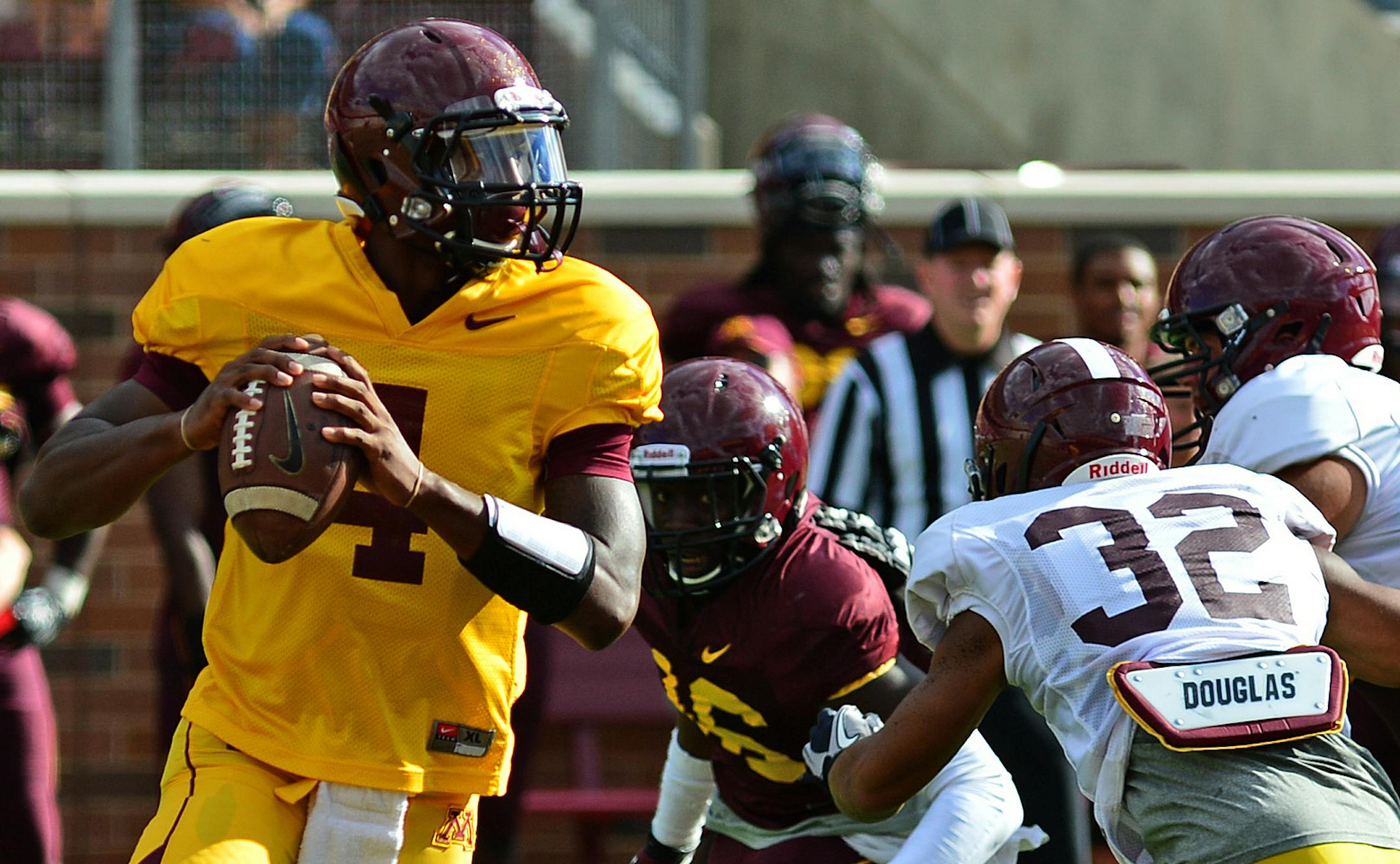Donovahn Jones, recruited by the Gophers as a quarterback, is getting on the field more as a wide receiver.