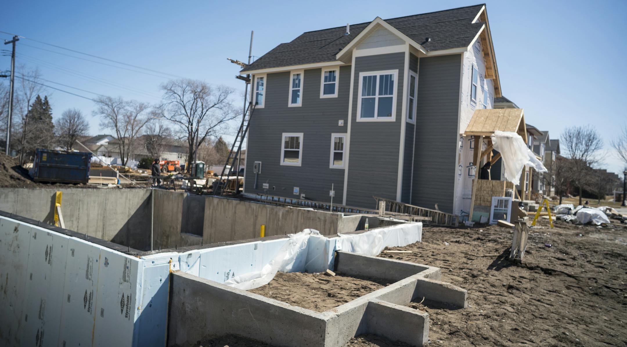 Minneapolis was once again the busiest city for builders in Minnesota. Homes in this development in North Minneapolis start at $299,000] Richard Tsong-Taatarii•rtsong-taatarii@startribune.com