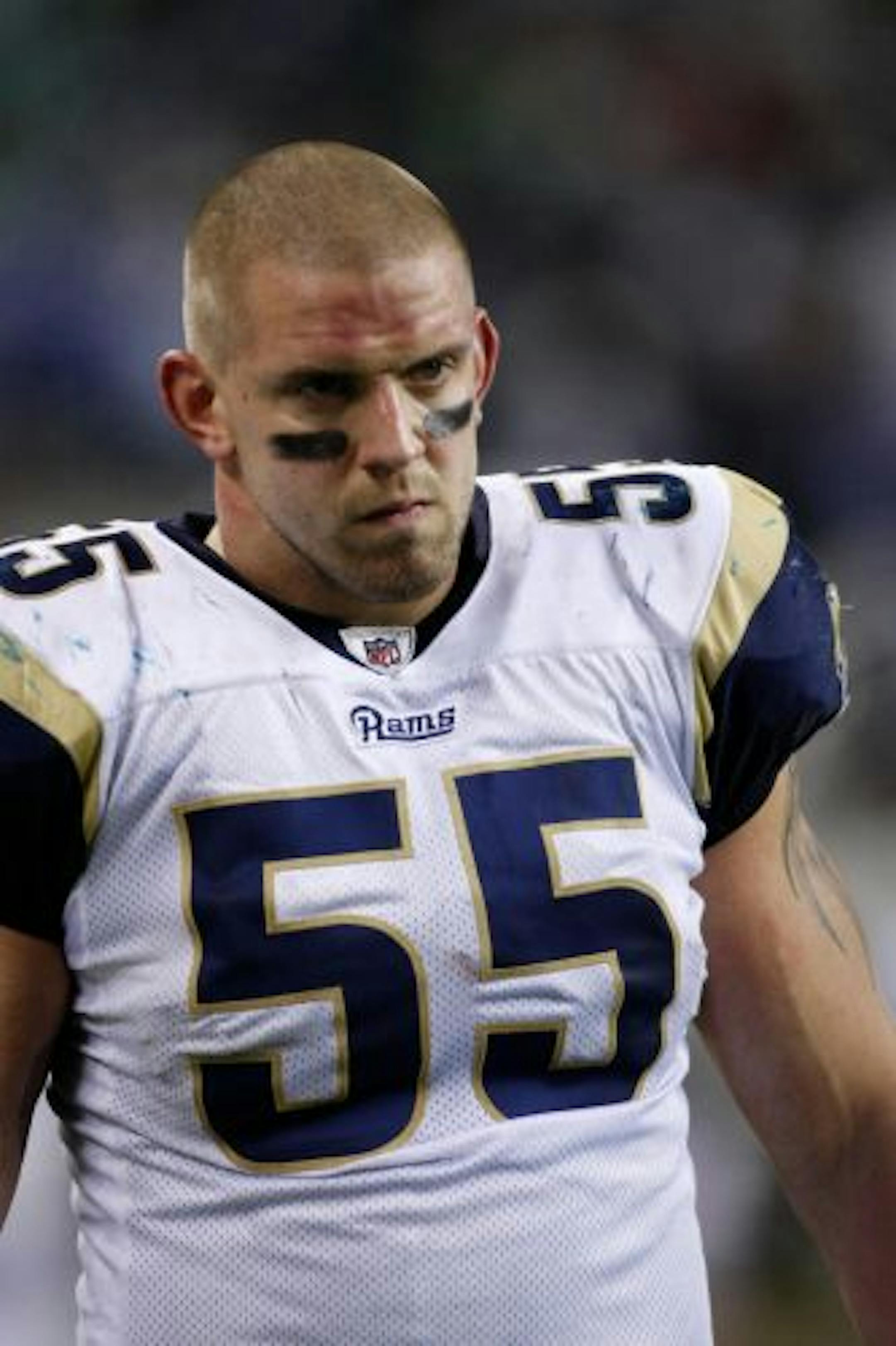 St. Louis Rams James Laurinaitis in action against the Seattle Seahawks in the second half of an NFL football game, Sunday, Jan. 2, 2011, in Seattle.