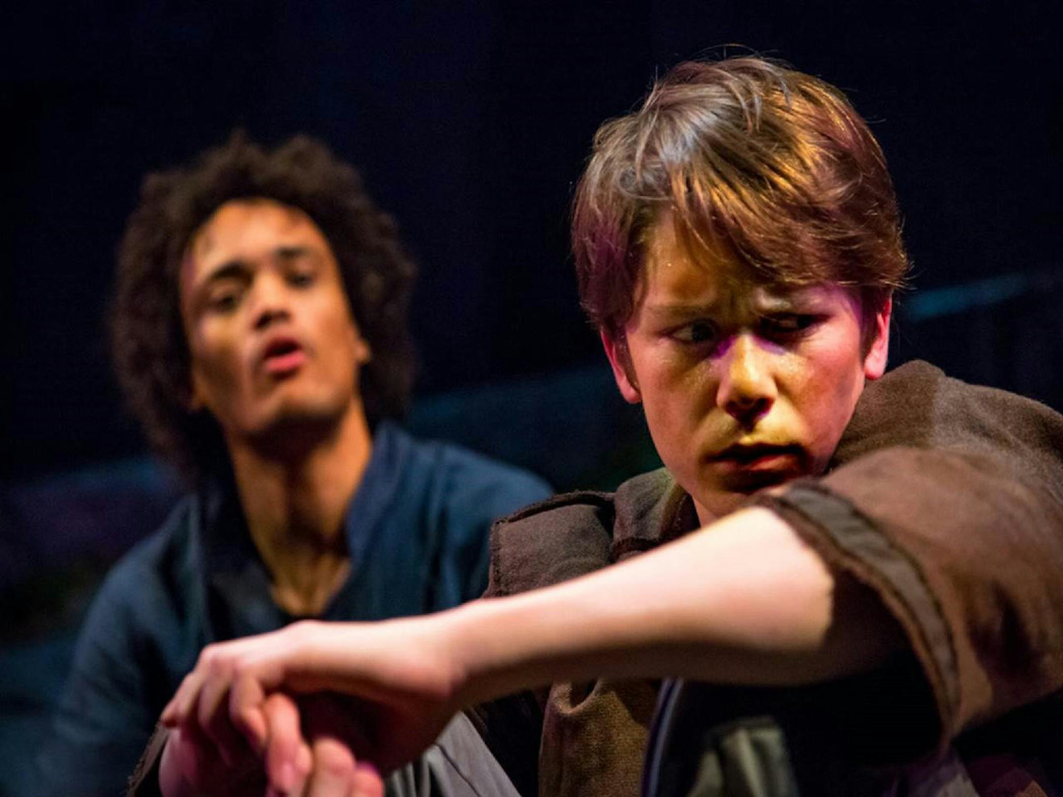 Peder Lindell, right, stars in "The Boy & Robin Hood."