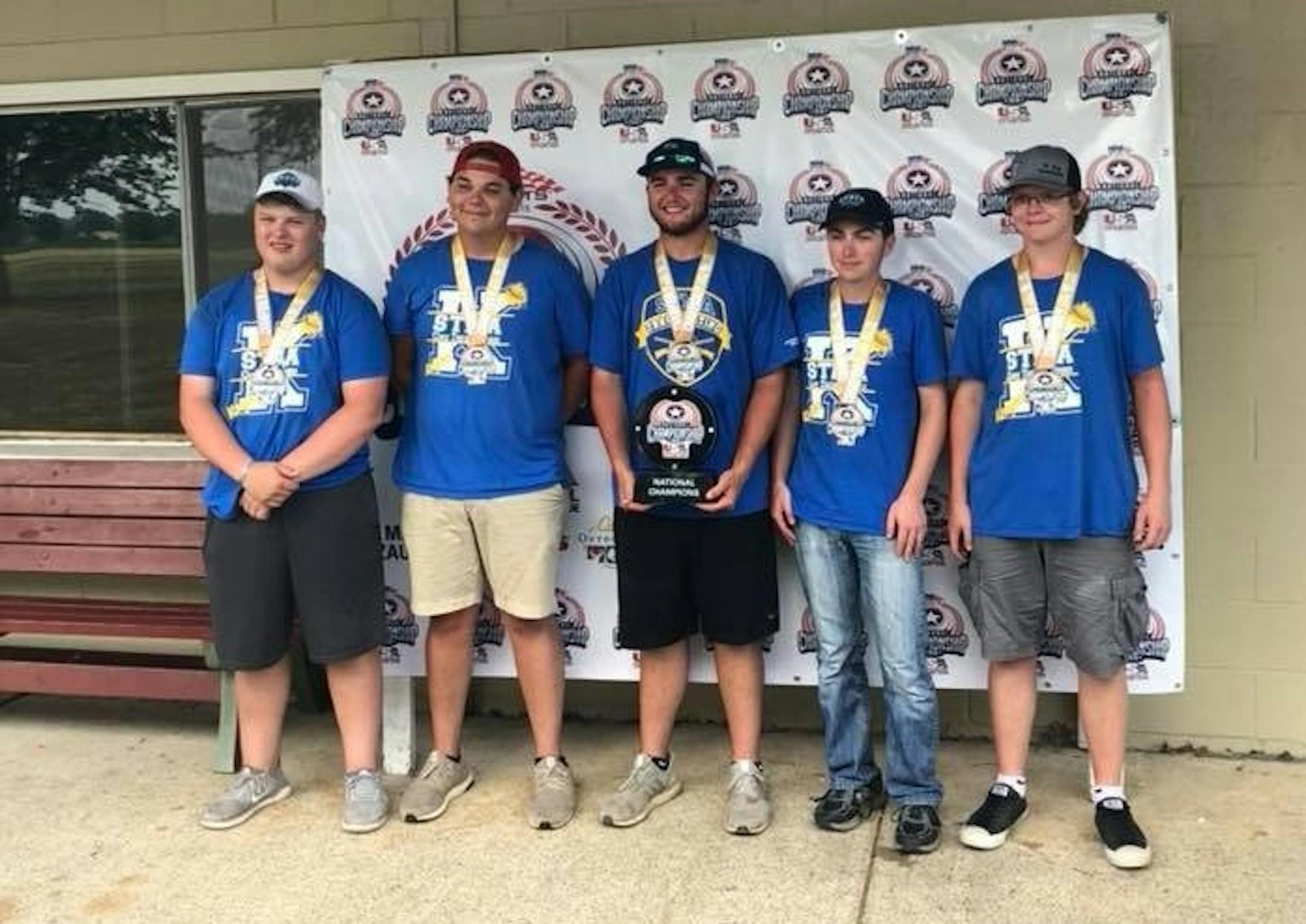 The five-member St. Michael-Albertville clay target team won a national championship.