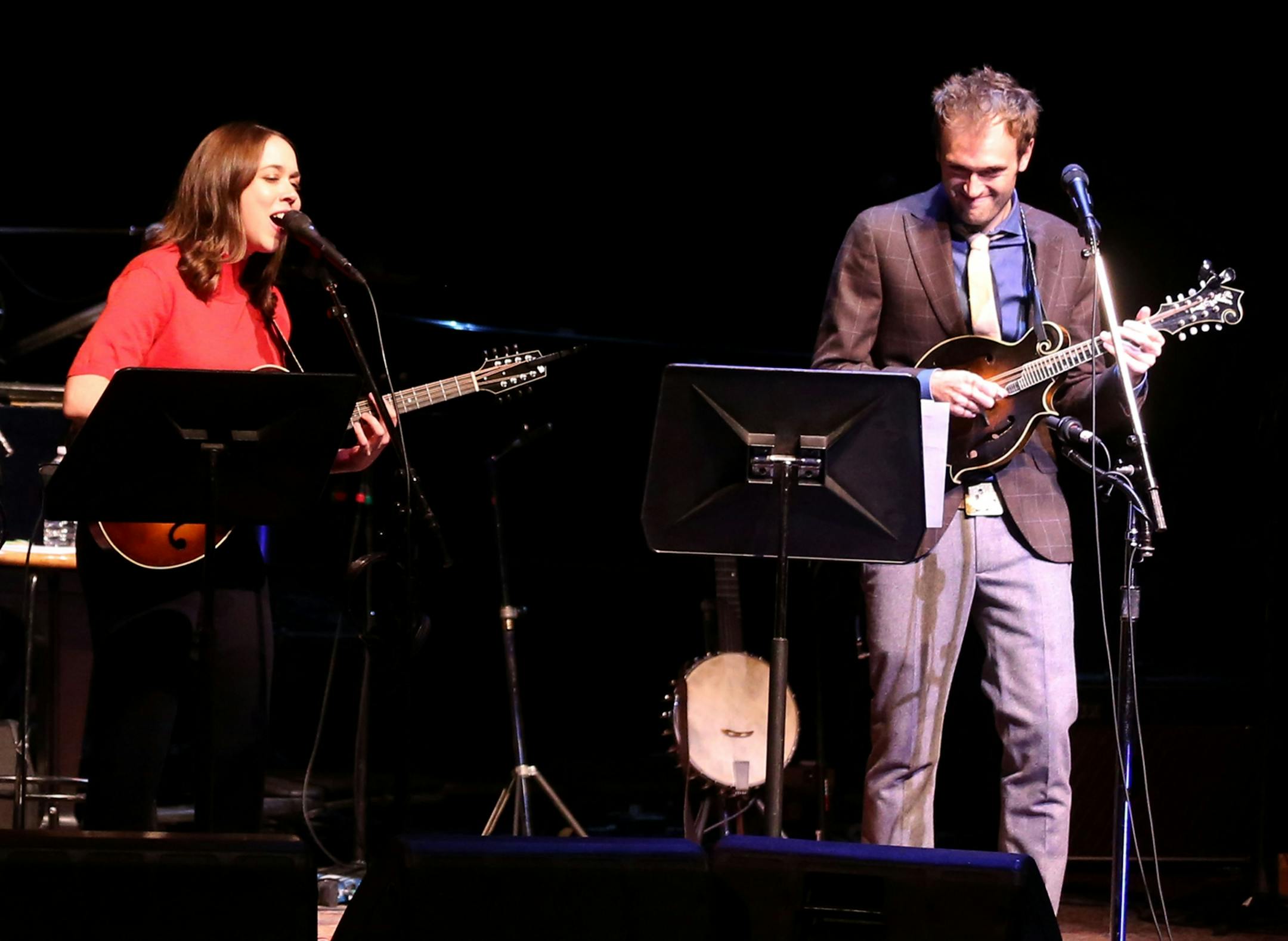 "A Prairie Home Companion," the first show with new host Chris Thile and the house band the First-Call Radio Players at the Fitzgerald Theater Saturday, Oct. 15, 2016, in St. Paul, MN.