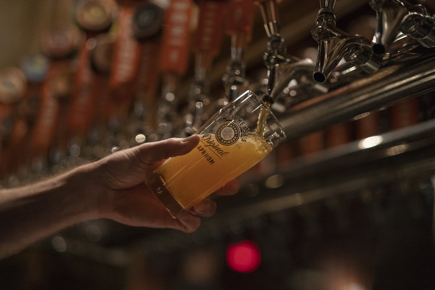 A bartender poured a beer at Indeed Brewing Company Taproom on Tuesday January 15, 2019, in Minneapolis.