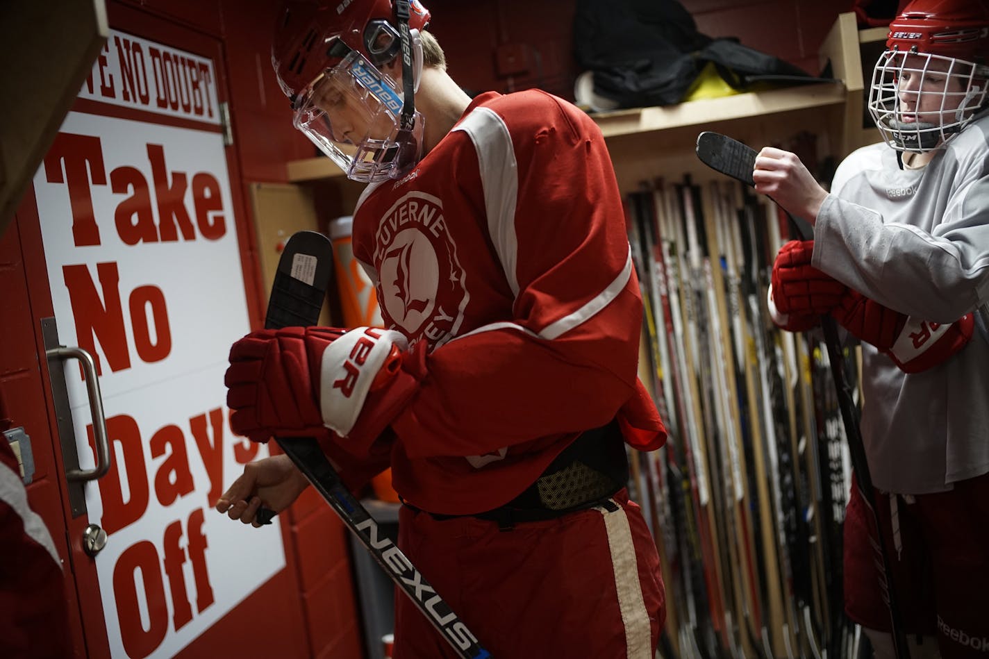 University of Minnesota hockey player Jaxon Nelson was a budding star for Luverne in 2016.