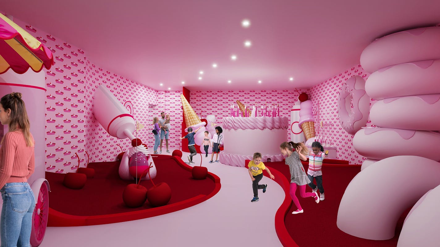 The Museum of Ice Cream is opening a Chicago location on July 16, 2022, shown in a rendering. () ORG XMIT: 48610698W