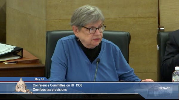 Sen. Ann Rest, DFL-New Hope and chair of the Senate tax committee, announcing that the Senate no longer supports a tax on earnings assigned to oversea