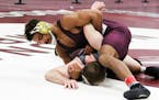 Augsburg wrestler Solomon Nielsen competed at the NCAA Division III Upper Midwest Regional at Augsburg’s Si Melby Hall on Feb. 28-29, 2020.